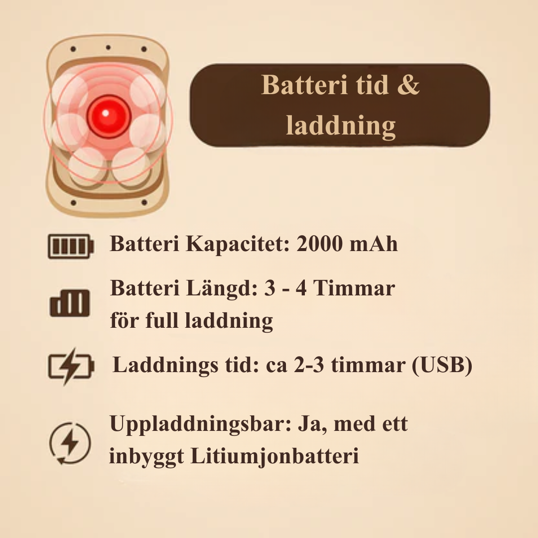 EquiThera Pro – 8-hoders rødt lys massasje